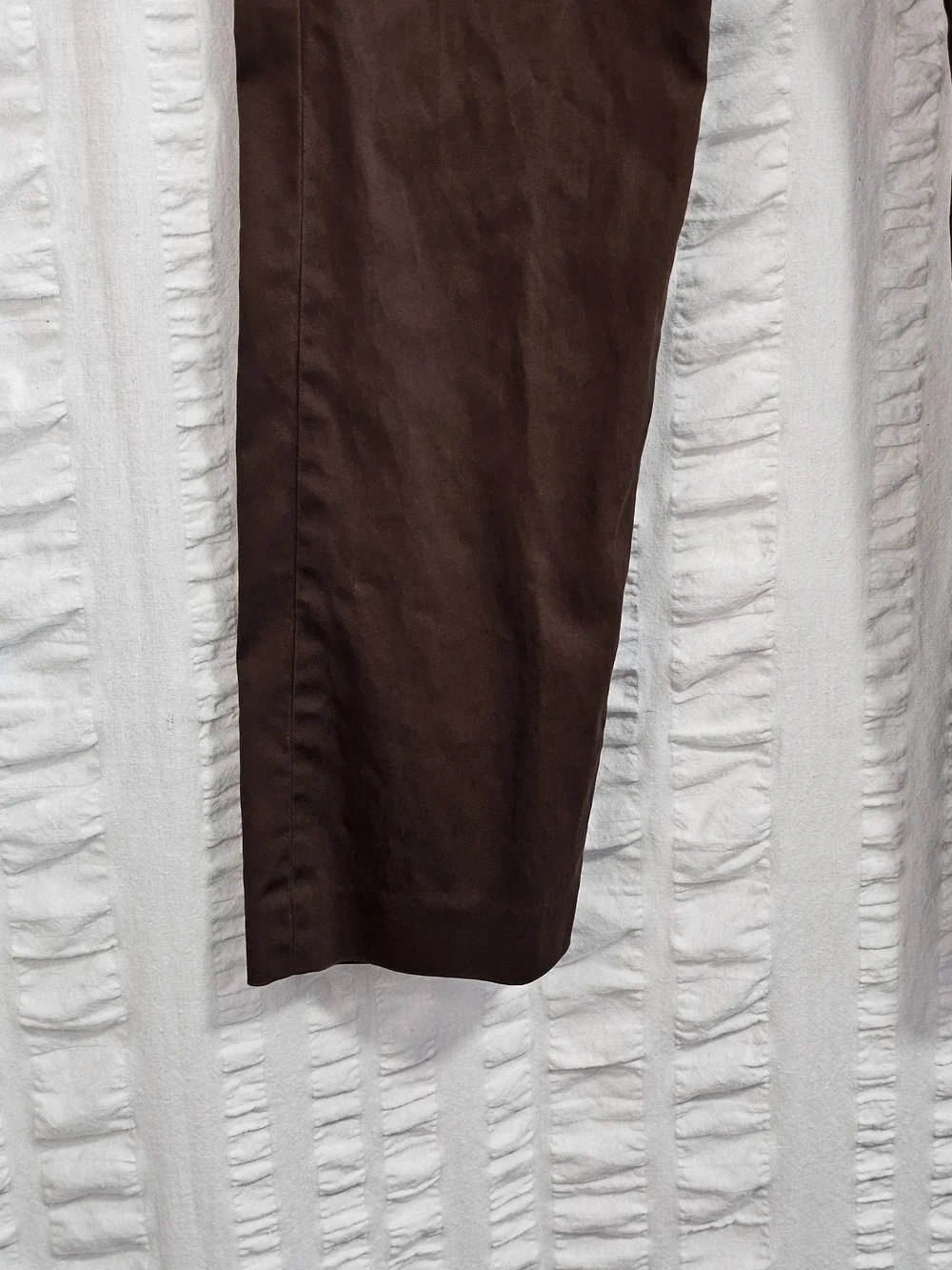 Y2K Vintage Ralph Lauren Brown Belted Chinos Womens Pants 8